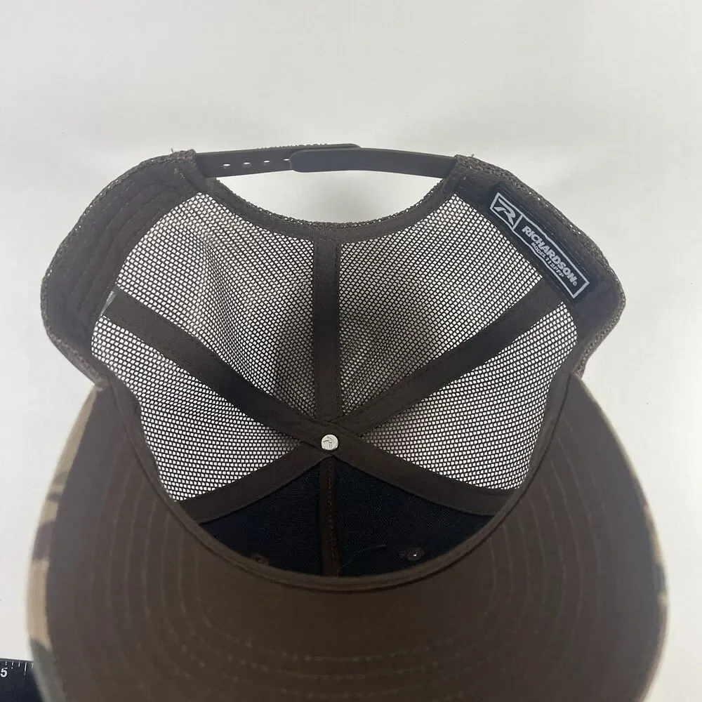 NOS Nitrous Oxide Systems Richardson 112PFP Camo Trucker Hat ADJ Snapback